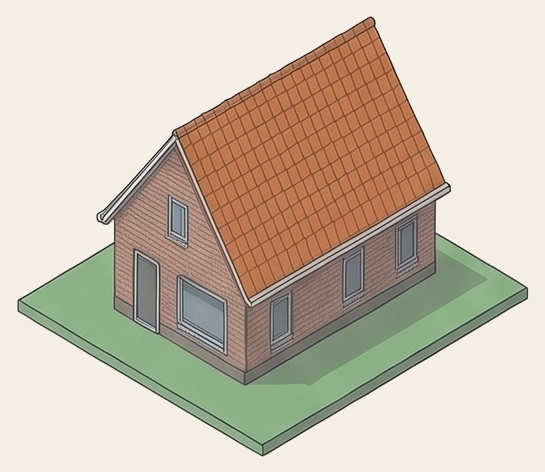 Illustratie van het pand